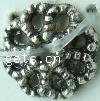 Zink Legierung Perlenkappen, Zinklegierung, Blume, plattiert, keine, frei von Nickel, Blei & Kadmium, 6mm, verkauft von PC
