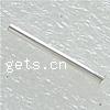 Sterling Silver Tube Beads, 925 Sterling Silver, smooth Approx 1mm 