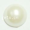 ABS Plastic Pearl Cabochon, Dome 12mm 