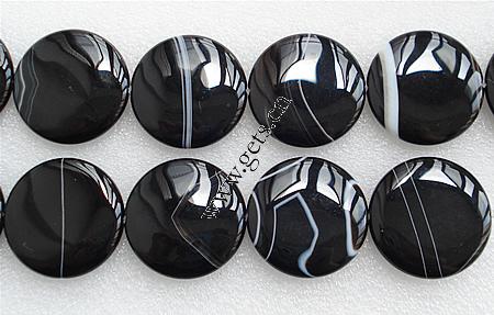 Natural Lace Agate Beads, Flat Round, more sizes for choice, black, Grade AAA, Length:Approx 16 Inch, Sold By Strand