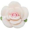 Flower Polymer Clay Beads, layered 12mm 