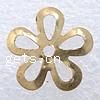 Filigree Brass Stampings, Flower, plated 10mm Approx 1mm 