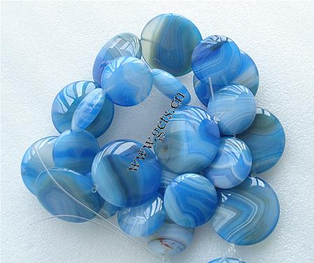 Natural Lace Agate Beads, Flat Round, more sizes for choice, blue, Grade AAA, Length:Approx 16 Inch, Sold By Strand