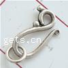 Zinc Alloy Hook and Eye Clasp, plated lead & cadmium free 