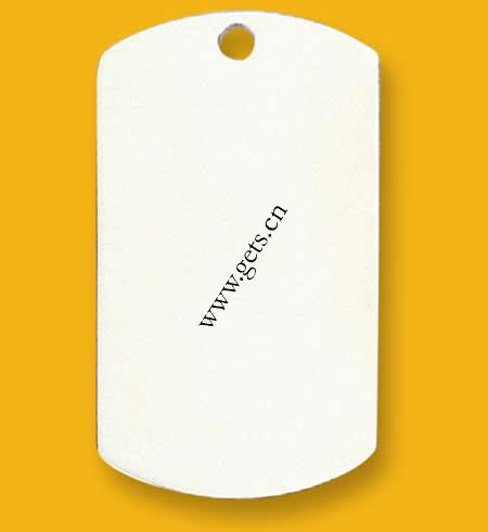 le pendentif d'étiquette en alliage de zinc, Placage, sans plomb et cadmium, 50x28x1mm, Vendu par PC