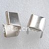 Iron Cord Tips, Rectangle, plated nickel free 