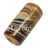 Handmade Lampwork Beads, Round tube, 12x6mm, Sold by PC
