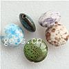 Perles de porcelaine antique, Plat rond, Imitation Antique, plus de couleurs à choisir Vendu par PC