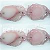 White Agate Dyed Pink Beads, Nuggets, 19-36mm, Sold per  Strand