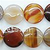 Miracle Agate Beads, Flat round, Sold per 16-Inch Strand