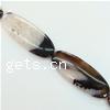 Ice QUARTZ AGATE Beads, Flat oval, Sold per 16-Inch Strand