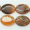 Miracle Agate Beads, Flat Oval, Hole:Approx 1MM, Sold per 16-Inch Strand