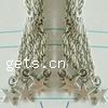 Zinc Alloy Chain Fringe, with iron chain, plated nickel, lead & cadmium free 