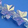 Star Crystal Beads , AB color plated Inch 