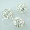 Sterling Silver Hollow Beads, 925 Sterling Silver, Round, plated Approx 1.5mm 