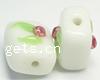 Handmade Lampwork Beads, Rectangle, 16X12X11mm, Sold by PC