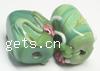 Handmade Lampwork Beads, Rectangle, 16X12X9mm, Sold by PC