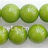 Dyed Jade Beads, Dyed Marble, Round, smooth Grade AA, 4mm Approx 0.8mm Inch [