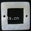 Shell Jewelry Connector, Square, 1/1 loop 30mm Approx 17mm 