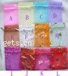 Organza Jewelry Pouches Bags, with letter pattern 