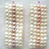 Pulseras de la perla, Perlas cultivadas de agua dulce, 5-aro, más colores para la opción, longitud:6.5 Inch, Vendido por Sarta