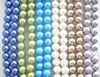 Farbige Magnetische Hämatit Perlen, rund, plattiert, gemischte Farben, Grade A, 8mm, Länge:16 ZollInch, verkauft von Strang