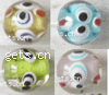 Handmade Lampwork Beads, Round, 12mm, Sold by PC