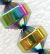 Magnetic Hematite Beads, Bicone multi-colored, Grade A Inch 