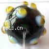 Handmade Lampwork Beads, Rondelle, Sold by PC