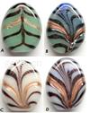 Handmade Lampwork Beads,Gold Sand, Flat oval, 18x14x7mm, Sold by PC