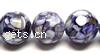 Perles de coquillage résine, coquille de résine, Rond, normes différentes pour le choix, violet pouce, Vendu par brin