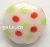 Handmade Lampwork Beads, Flat round, 20x20x9mm, Sold by PC
