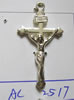 Pendentifs croix en alliage de zinc  , Crucifix, Plaquage normal, plus de couleurs à choisir, sans cadmium Environ Vendu par kg