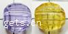 Transparent Acrylic Beads, Round, faceted & large hole & translucent 12mm Approx 6mm, Approx 