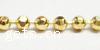 Brass Ball Chain, plated, faceted nickel & cadmium free, 1.5mm m 