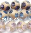 Round Crystal Beads, half-plated 10mm .5 Inch 