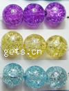 Crackle Glass Beads, Round 12mm Inch 