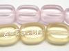 Rectangle Crystal Beads, frosted Inch 