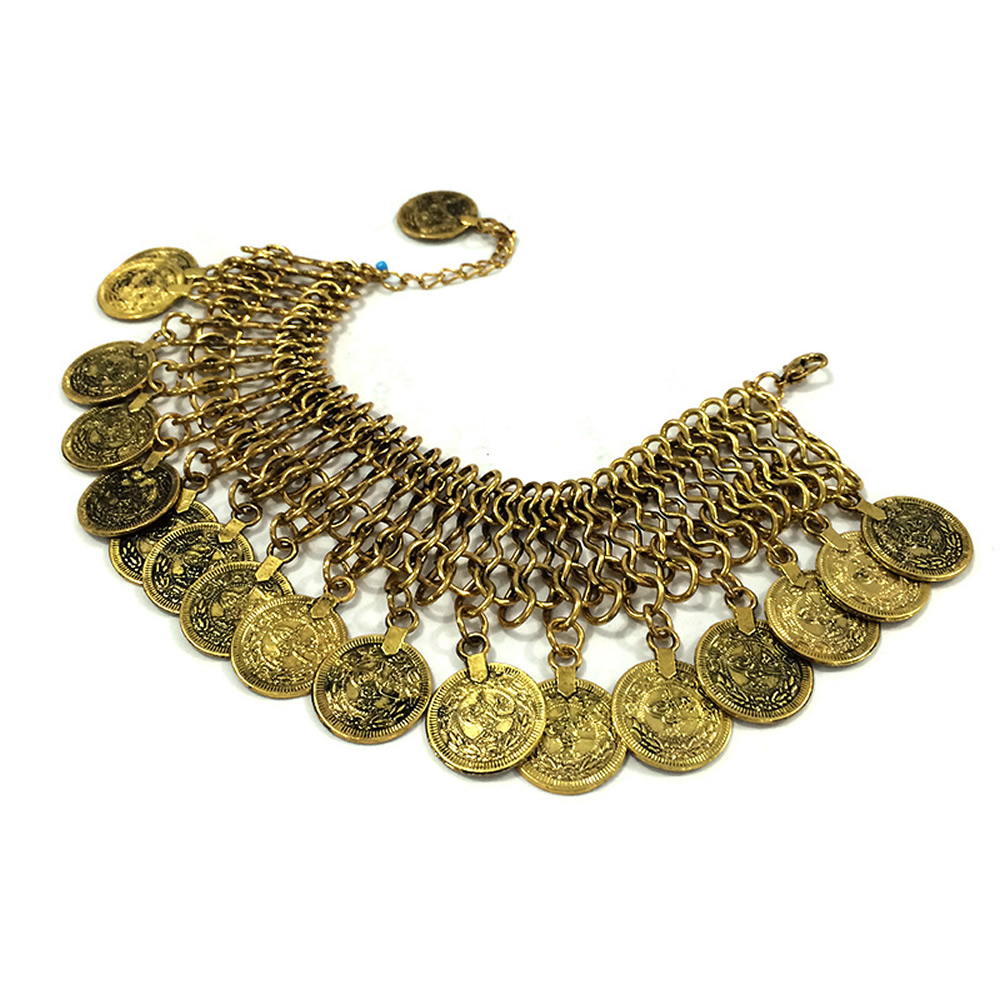 1 antique gold color plated
