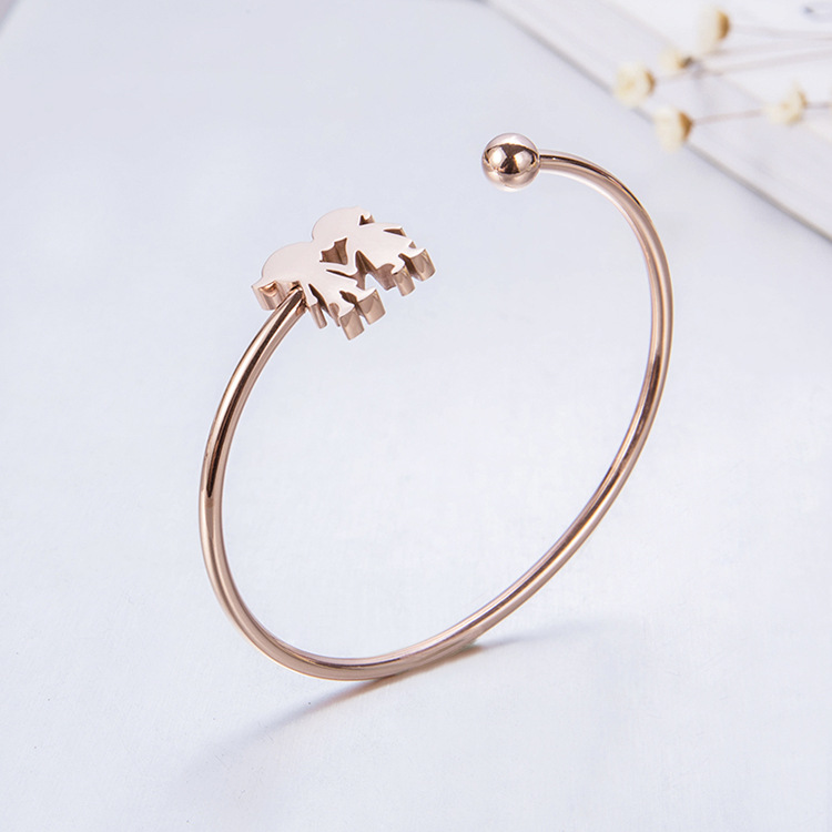 2 rose gold color plated