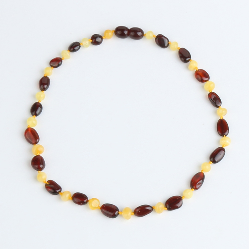 Oval Amber + Beeswax Beads