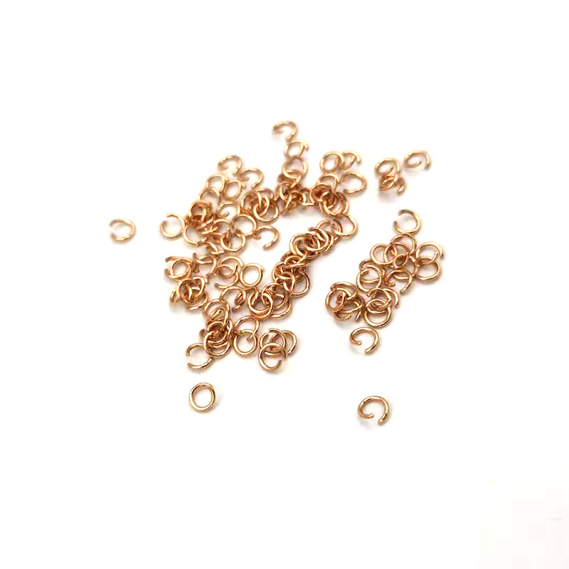 rose gold color plated,0.6*3mm
