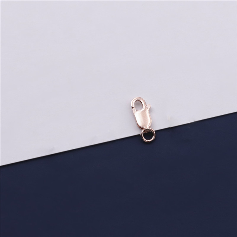 H rose gold color plated 10mm