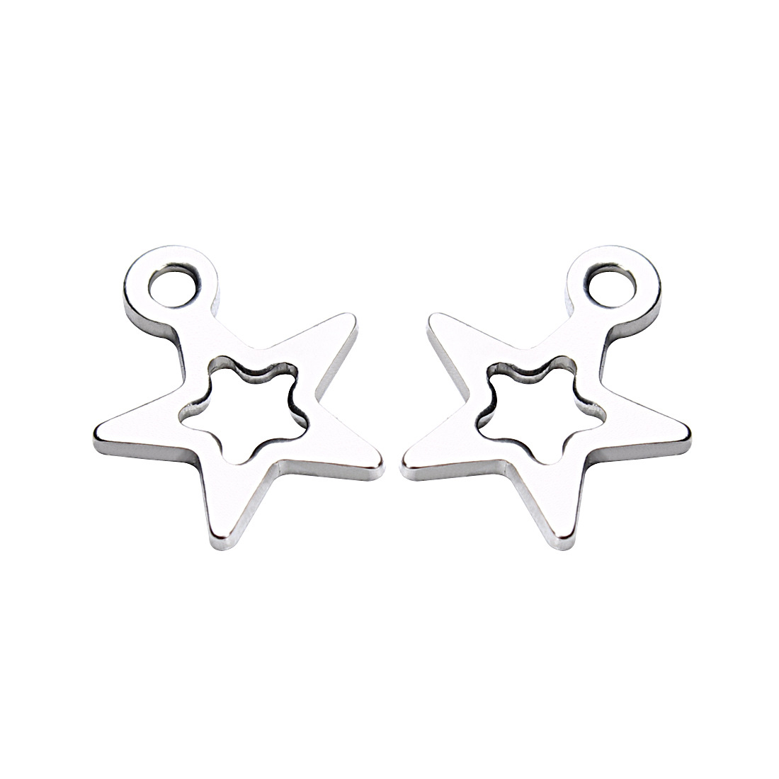 Five-pointed star, 8x10mm, 10 pcs/pack