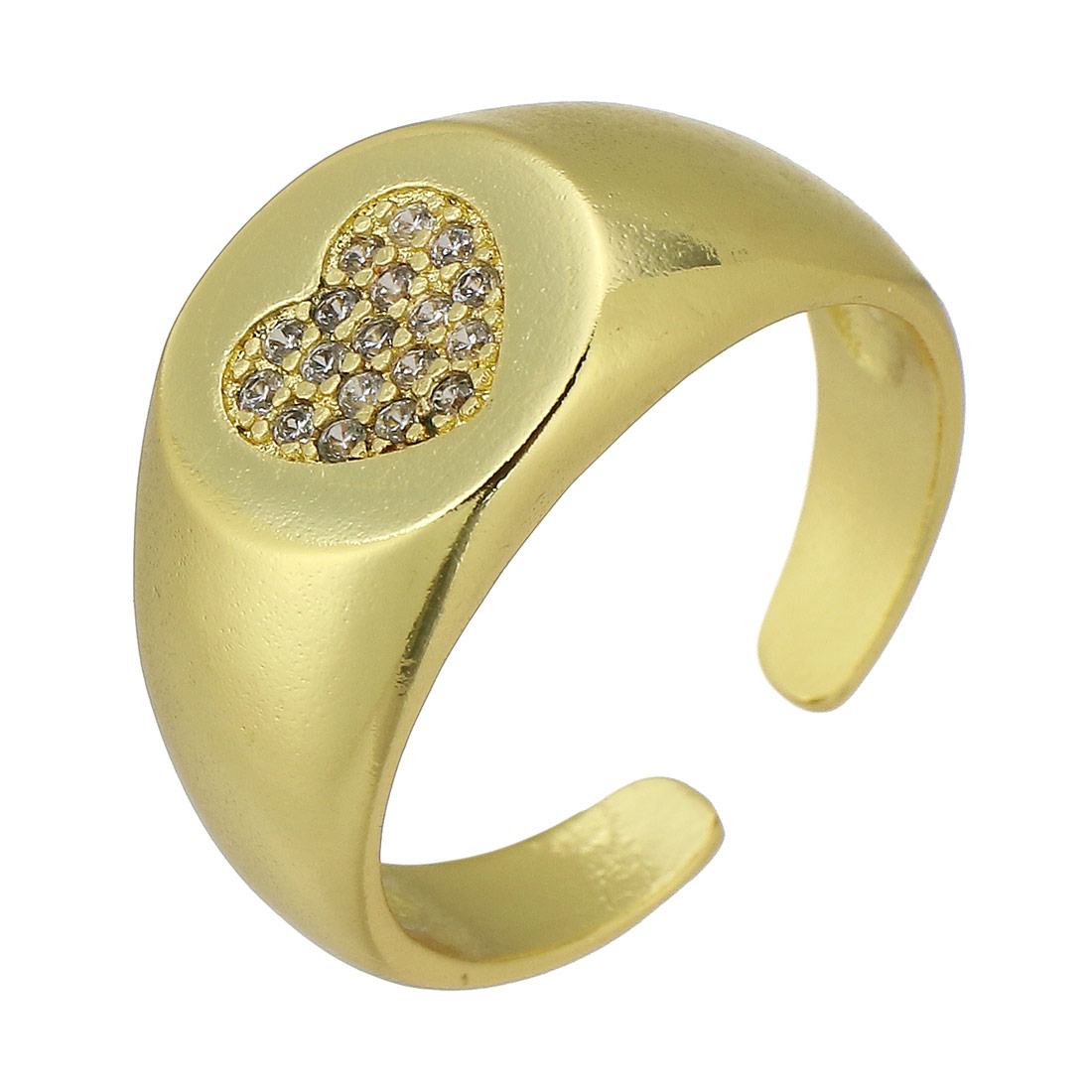  gold color with crystal cubic zirconia