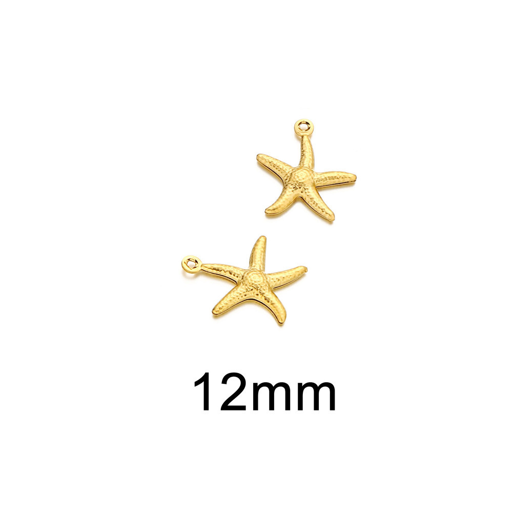 ALDY036- Starfish 12mm gold