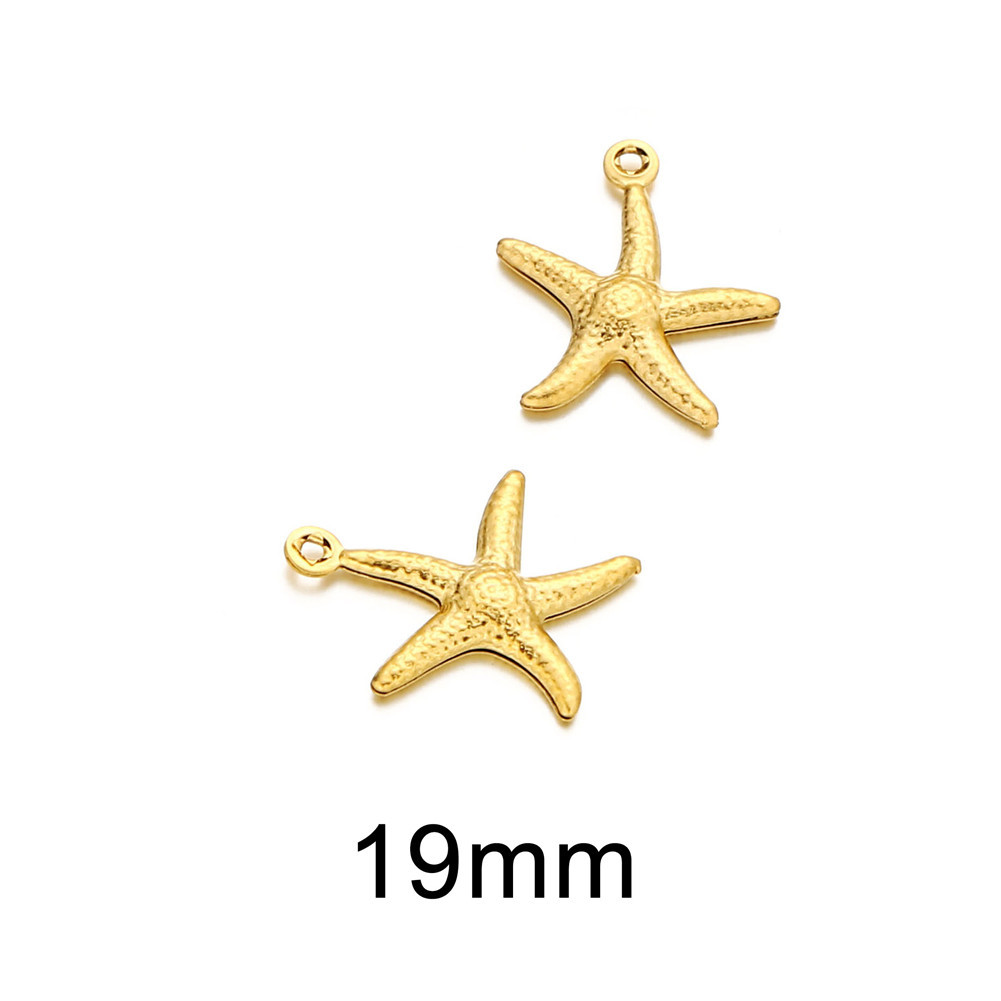 ALDY036- Starfish 19mm gold
