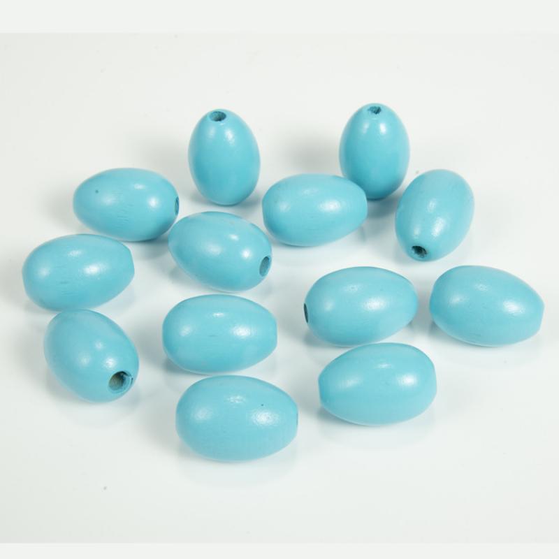 Pure Blue Egg 30x20mm