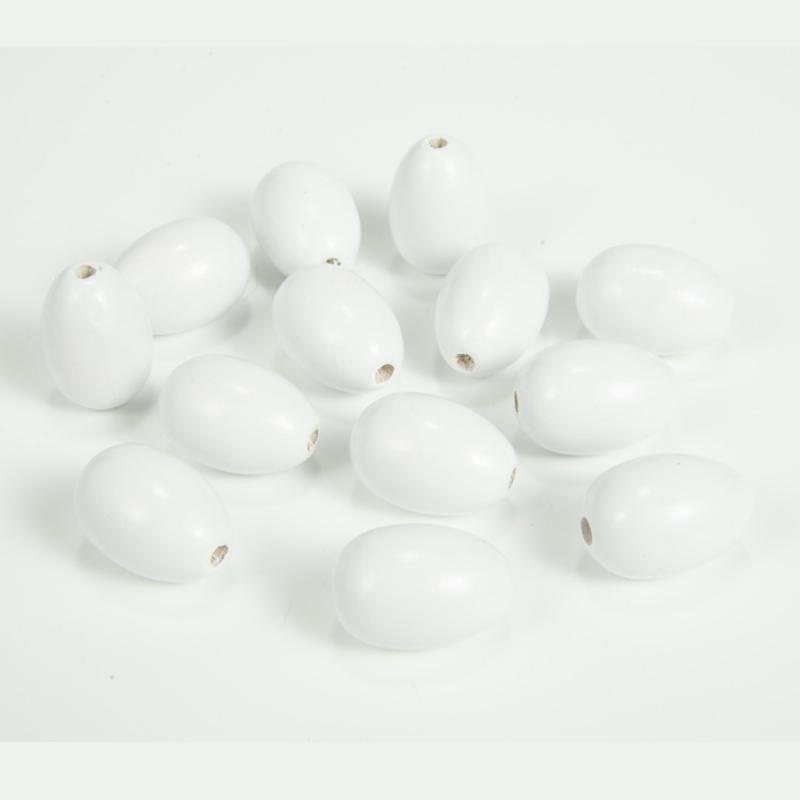 Pure white egg 30x20mm