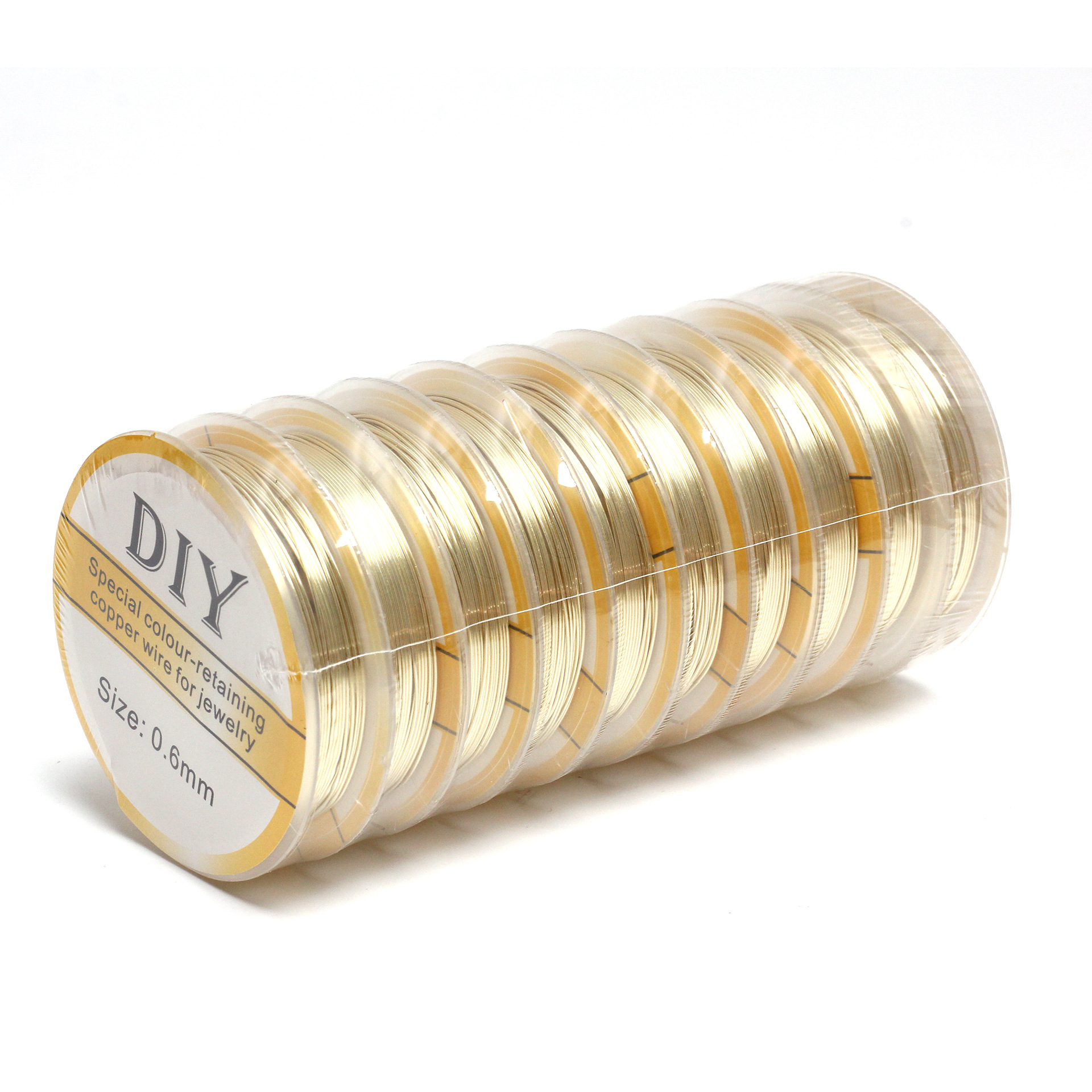 Light Gold 0.6mm copper wire one 4.5m